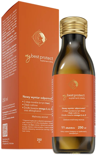 Suplement diety MyBestPharm MyBestProtect 250 ml Malina 
